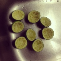 Making of lime posset.